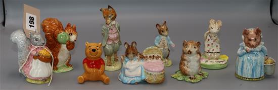 9 Beswick figures - various